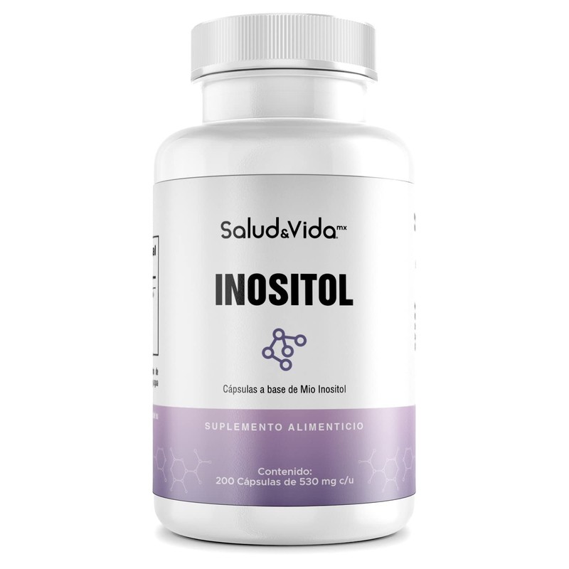 Myo Inositol Puro 500 mg 1 al Día 200 Cápsulas
