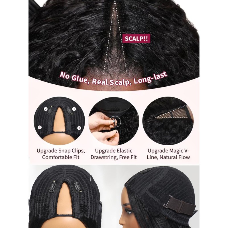 UNICE EasiContour Yaki Loose Wave V Part Wig Human Hair