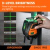 JORGENSEN 360° Laser Level with Tripod, 100 FT Rechargeable Self