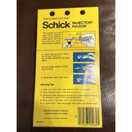 Schick Injector Razor Single Edge Platinum Blades New Sealed Vintage Old Stock W