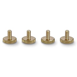 PrecisionGeek - Brass Thumb Screws M5 x 10mm (16mm Dia) Hand Grip Screws (Pack of 4)