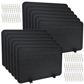 LECEHIVO 12 Pcs Acoustic Desk Divider with Pushpins 16 x 24 Inch Freestanding Privacy Table Panel for Noise Reduction, Visual Distractions Absorbing Sound Proof Cubicle