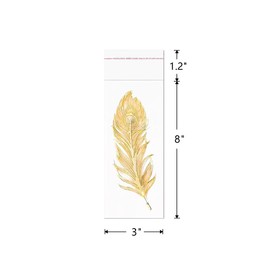 Keyacht Self Sealing Plastic Cellophane Bags 100 Count 3” x 8” Resealble Clear OPP Bags Bags Long Self-Sealing Cello Bags for Candy Jewelry Crafts Candles Oil Pastel Pens Samples Bookmarks