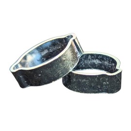Lumonic I 20 x 2-Ear Clamps 20-23 mm I Galvanised Steel I Two Ear Clamp I Hose Clamp I for Compressed Air, Pipe Systems, Garden, Car