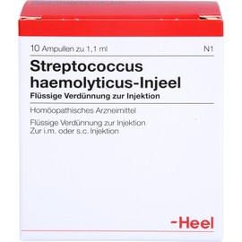 Streptococcus Haemolyticus Injeel Liquid Dilution Pack of 10 Ampoules