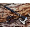 Assa-mi Custom Handmade RAGNAR VIKING AXE Hand Forged ,Camping Axe,