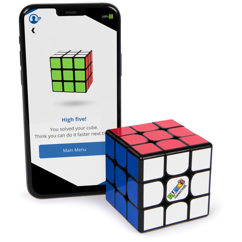 Rubik's ConnectedX Electronic 3x3 Cube for Beginners and Professionals, Bluetooth