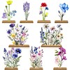 9 Pack Wooden Wildflower Party Decorations Wildflower Wooden centerpieces Table