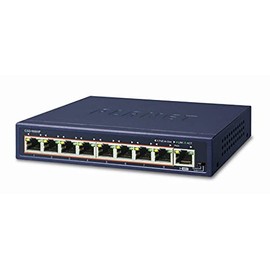 GSD-908HP 8-Port 10/100/1000T 802.3at PoE + 1-Port Gigabit Desktop Switch