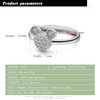 Dankadi 925 Silver Ring Female Matte Design Mickey Rings 6-9#