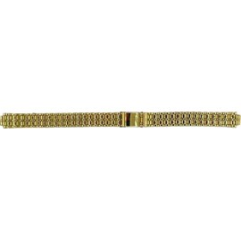 7.5mm Womens Replacement Watchband with Notch Gold Color (notch 7mm)