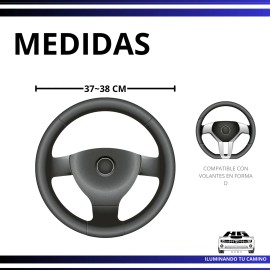Funda Cubre Volante Calidad Premium Micro Perforada 38cm