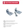 Gedotec Kastenschrauben Metall Universal-Möbelverbinder-Schrauben Verbindungsschrauben doppelt | Stahl verzinkt |