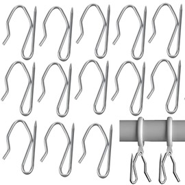30 pcs Curtain Pin Hooks,Metal Curtains Hooks,Pinch Pleat CurtainHooks,Heavy Duty Zinc Metal Drapery Pin Hooks,Window hooks metal for Window/Shower/Pencil Pleat Curtain