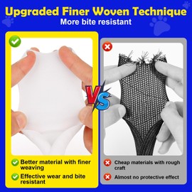 REFLYING Cable Tidy Sleeve 3 Meters-12.7mm, White Cable Protector Keep Dogs Cats Pets from Chewing Cords, Expandable Braided Cable Management Sleeve, Cable Wrap Cord Protector with 8 PCS Cable Ties