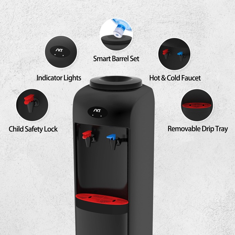 IKT Water Dispenser, Top Loading Water Cooler with Compressor Cooling,