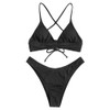ZAFUL Two-piece bikini set with adjustable bra and back strap