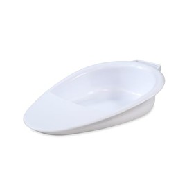 Mobiclinic®, Bedpan, Intimate Hygiene, Hemorrhoids, Postpartum, Seniors, 41x28x10 cm, 2500 ml Capacity, Non-Slip, White, Seren