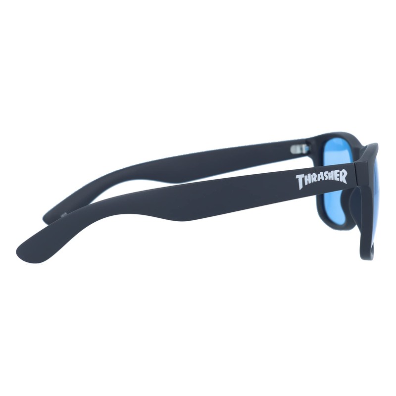 Slasher 1013 Unisex Sunglasses (Square) Fashionable Glasses, BK-LBL (Polarized)