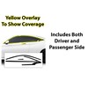 BOGAR TECH DESIGNS Precut Side Window Chrome Delete Overlay Compatible
