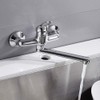 Kitchen Sink Tap Wall Mounted with 360° Rotation, Sink Spout,