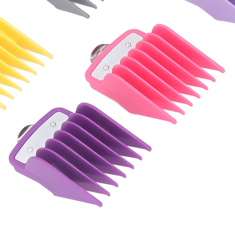 10 Sizes Hair Clipper Combs Guides Professional Colorful Number Coded