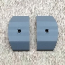 ULEIVA Replacement End Caps Set of 2 Grey Compatible with Piping Strip Trim End Piece Compatible with Caravan Elddis Mistral GTX (Grey)