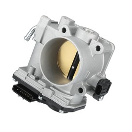 Motoforti Throttle Body Assembly Compatible for Honda Accord 3.0L V6 - Gas 2003-2004, 65mm Aluminum Alloy Silver Tone Engine Throttle Body Actuator Long-lasting