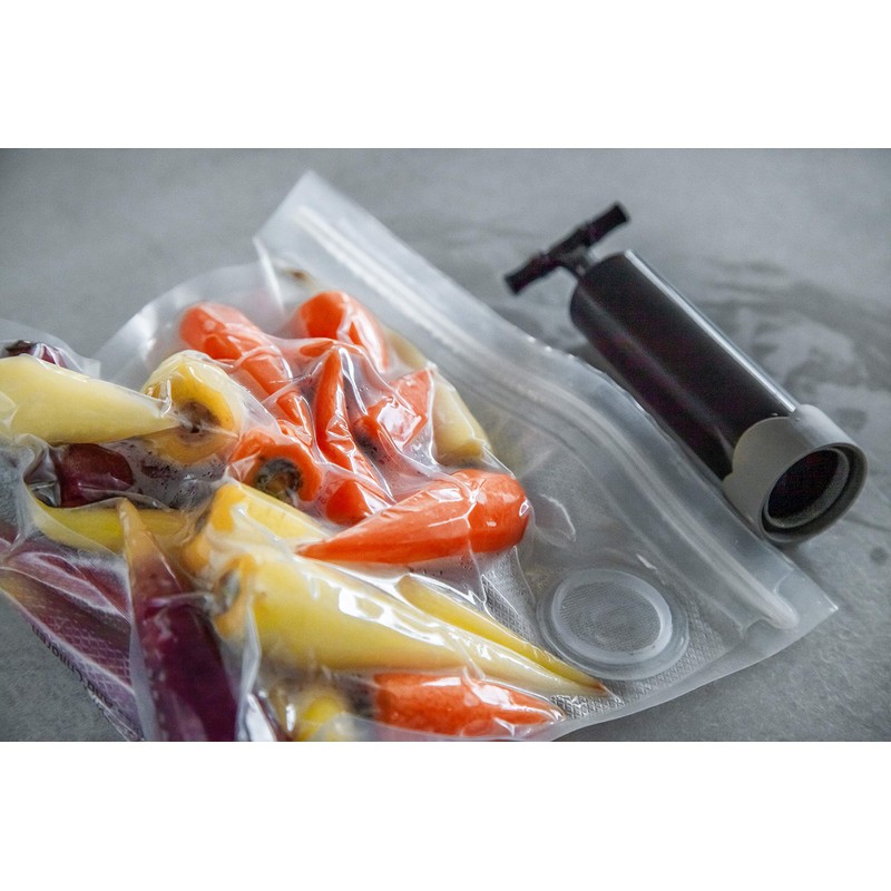 MasterClass Food Vacuum Sealer with 4 Reusable Food Bags, 24
