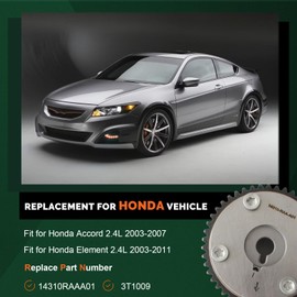 AUCERAMIC 14310-RAA-A01 Engine Variable Valve Timing (VVT) Sprocket Fits for 2003-2011 Honda Accord Element 2.4L L4 DOHC Replaces 3T1009