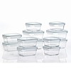 GLASSLOCK 24 Piece Oven Microwave Safe Glass Food Storage Containers