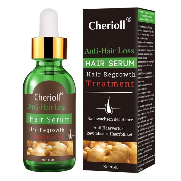 Hair Serum, Hair Treatment Serum Oil, Hair Loss &Hair Thinning Treatment, Hair Growth Oil for Stronger, Thicker, Longer Hair (30ml)