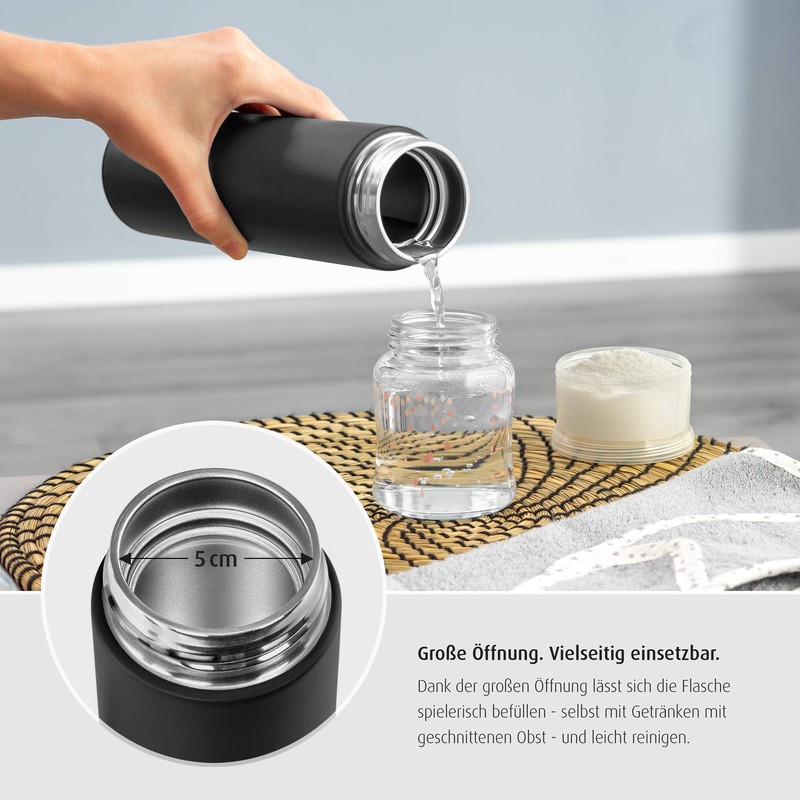 ColourDesign Stainless Steel Insulated Flask, 450 ml, Thermal Flask, Ideal