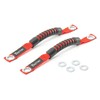 TACTIK 3-in-1 Tactical Grab Handle Pair, Red - Compatible with