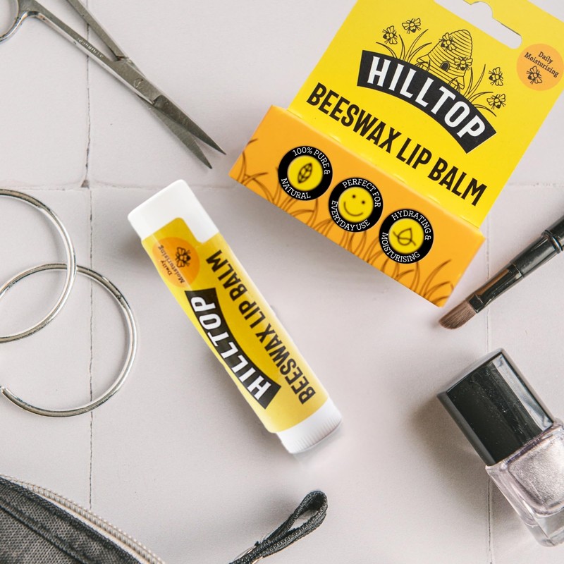 Hilltop Honey - Original Beeswax Lip Balm - Moisturising -