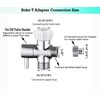 Walkinginrain Bidet T Adapter With Shut off Valve,3 Way T