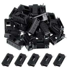 30 Pcs BLX-A 5 x 20 mm PCB Fuse Holder, Black Plastic PCB Mount Fuse Holders Seat with Cover PCBs Holder for Household Appliances, Electric Power, Telecommunications, Machine Tools (Black)