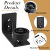 LEIFIDE 4 Pcs Sliding Barn Door Floor Guide Flush Design