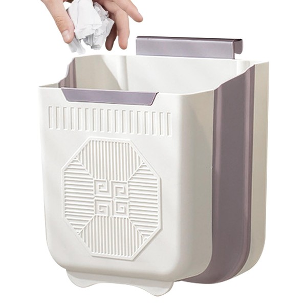 Geentargetel Hängender Mülleimer 7L, Faltbarer Abfalleimer für Küche, Camping &
