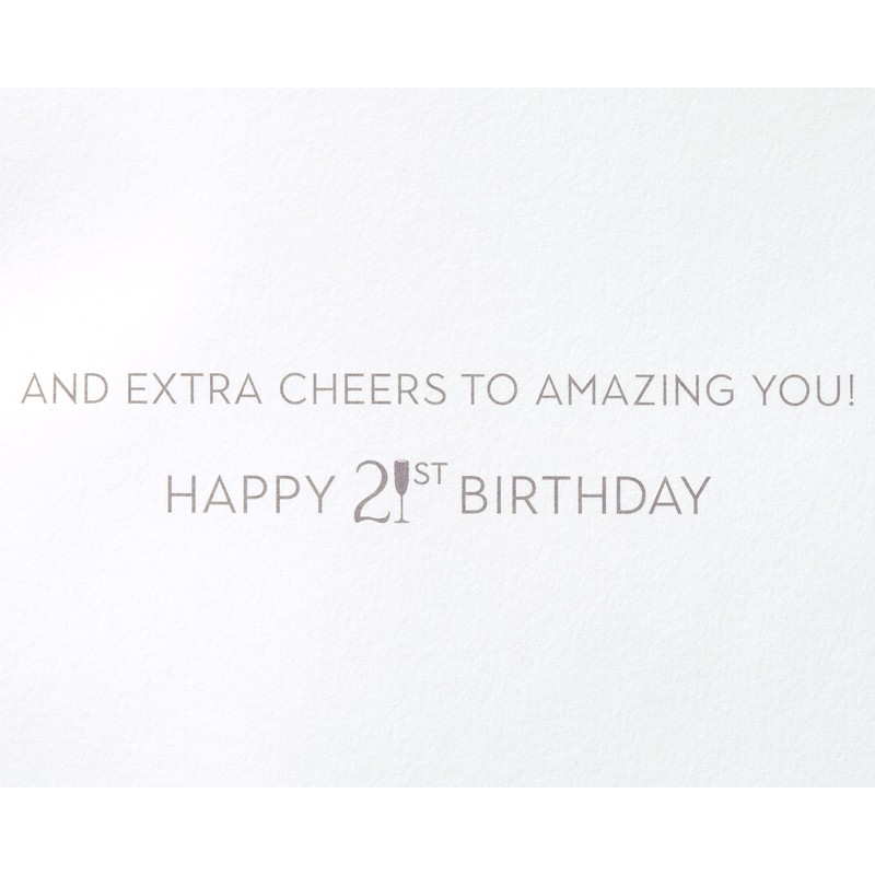 Papyrus 21st Birthday Card (Extra Cheers)