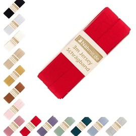Nähmit - Jersey Bias Binding - Elastic Pre-folded Edging Tape 3 Metres x 20 mm