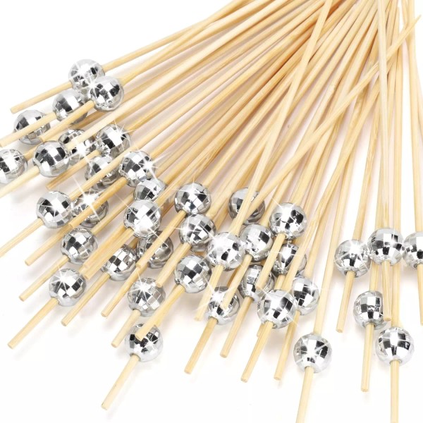 Does not apply 100PCS Disco Ball Cocktail Picks Decorative Toothpicks
