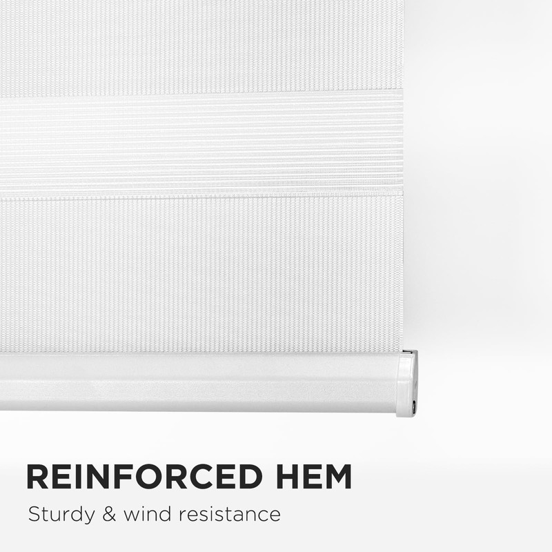 Joydeco Cordless Zebra Blinds for Windows, Dual Layer Light Control