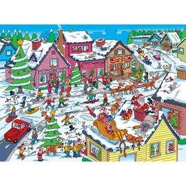 MasterPieces 100 Piece Christmas Jigsaw Puzzle for Kids - 101 Things to Spot at Christmas - 14"x19"