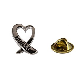 6030185 Nurse Lapel Pin RN LPN Tie Tack Brooch Collar Rod of Caduceus Nursing School Graduate Gift