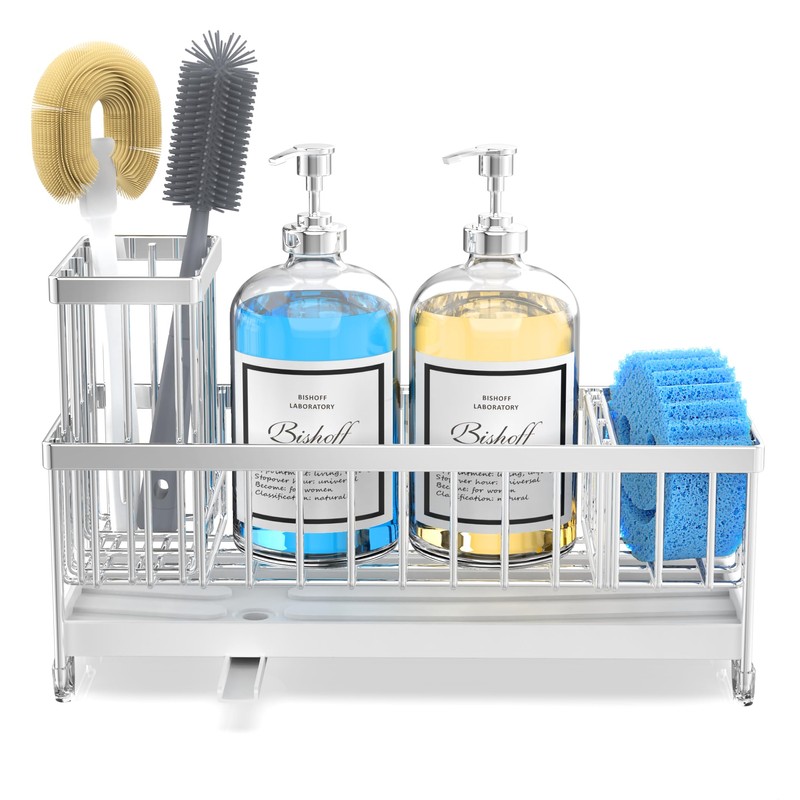 Moforoco Larger Version Sponge Holder for Kitchen Sink, Sink Caddy