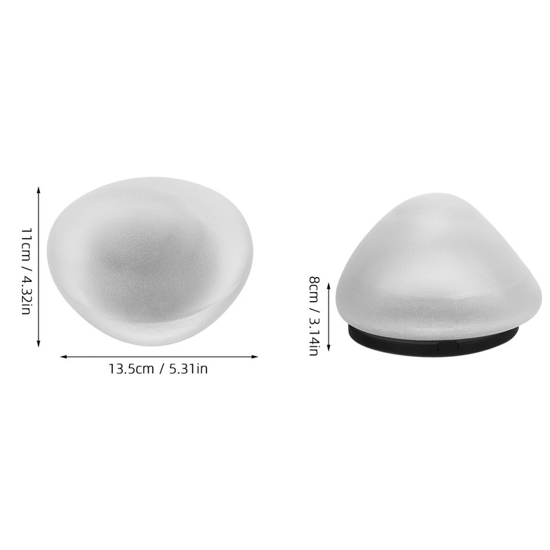 SUPVOX Solar Garden Lights, Solar Path Paver Stones, Pebble Shape