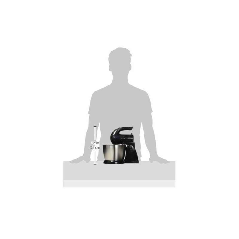 Brentwood SM-1153 Stand Mixer,5-Speed + Turbo,Black
