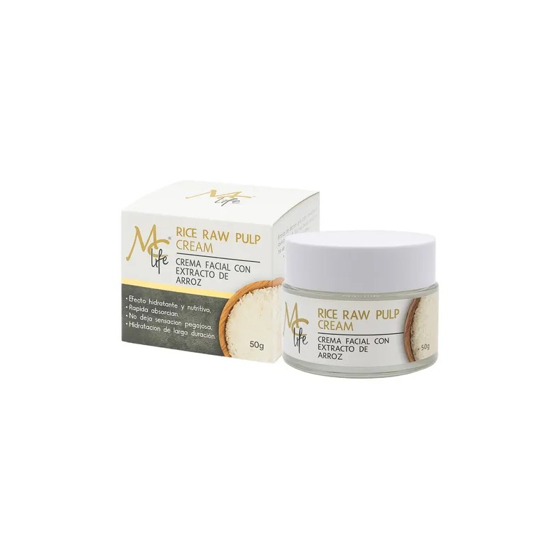 Crema Facial Aclarante Mc Life Con Extracto De Arroz 50g