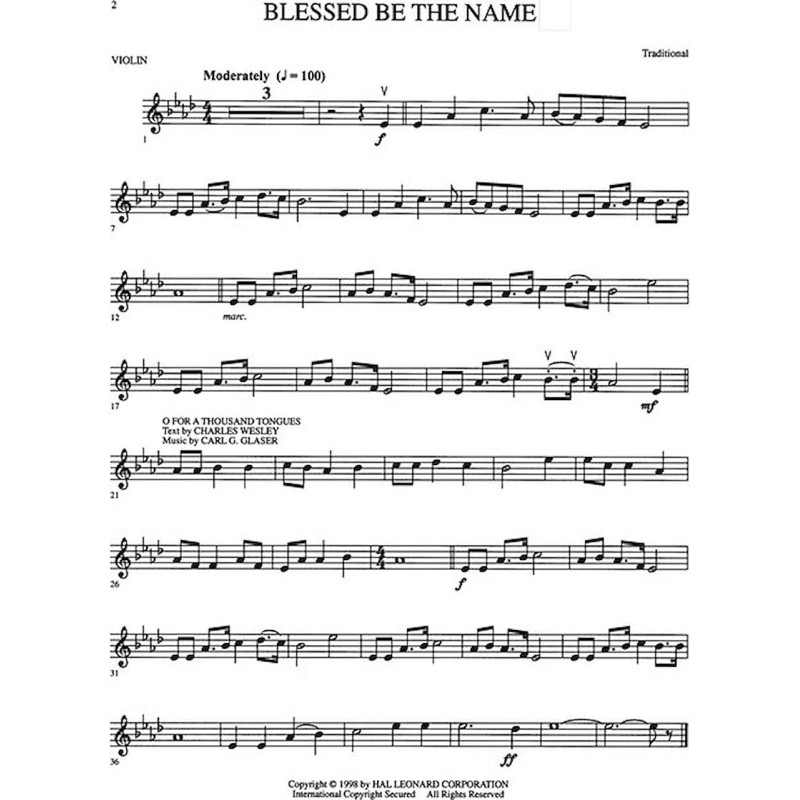 Praise and Worship Hymn Solos
